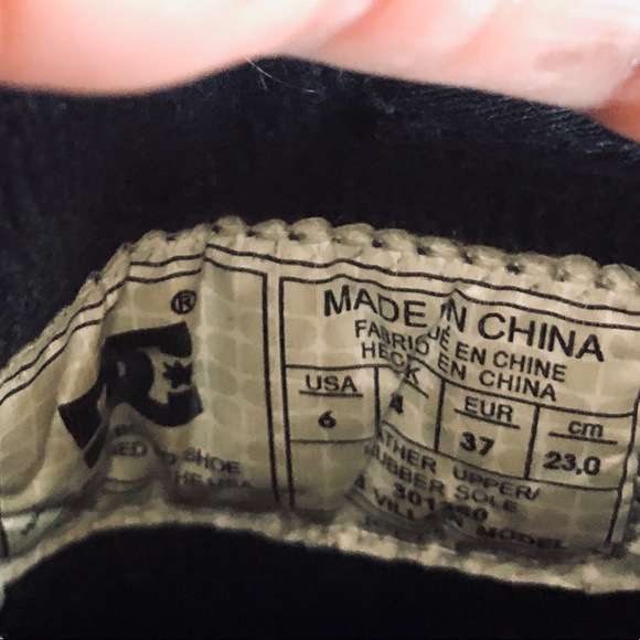 DC Black grey white houndstooth slip on slipper moccasin shoes 6 - Picture 7 of 7